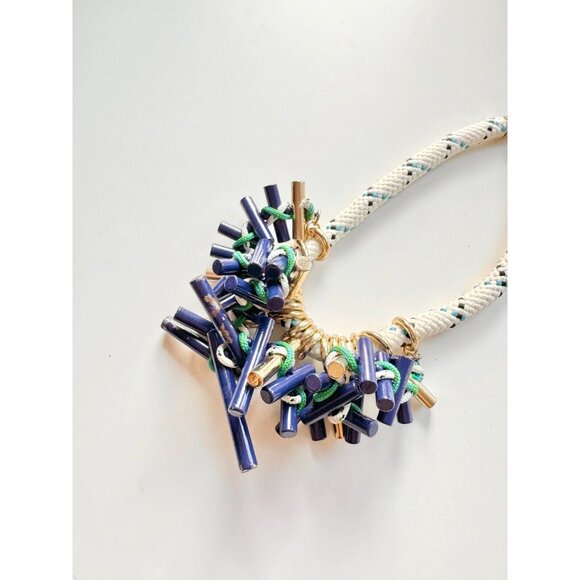 ZARA Rope Metal Bar Statement Princess Necklace - Picture 5 of 13